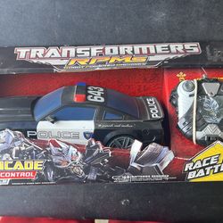 Transformers bumblebee and barricade remote control