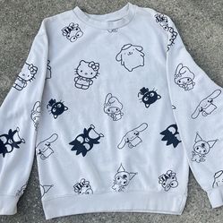Sanrio Hello Kitty & Friends All-Over Print Crewneck Sweatshirt