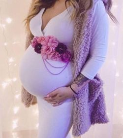 Flower Maternity/ Pregnancy Sash