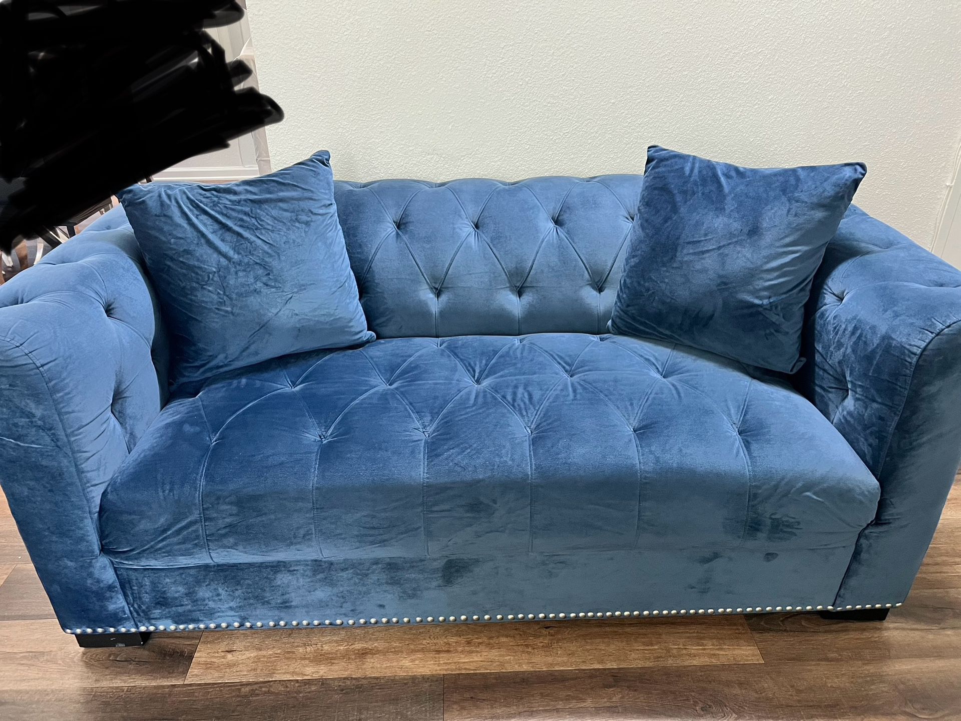 Navy Loveseat Couch 