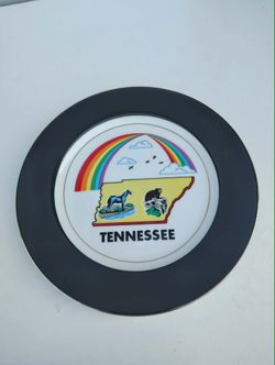 Vintage Tennessee Souvenir Decorative Plate