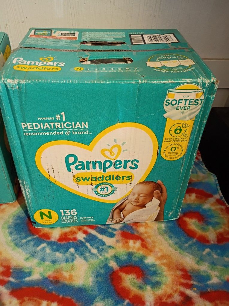Pampers 136pieces Size N