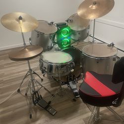 Drum Set Complete With Extras
