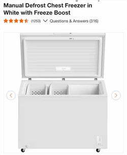 New Frigidaire15 cu.​ ft.​ Convertible Garage Ready Manual Defrost Chest