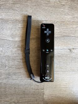 Black Nintendo Wii Remote With Motion Plus