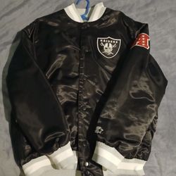 Oakland Raiders Starter Jacket Size L Men’s 