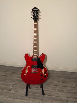Ibanez AS73 with rough hard case