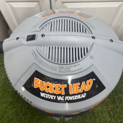 Bucket Head 5 Gallon 1.75 Peak HP Shop Vacuum Wet Dry Vac Powerhead with Filter Bag and Hose (compatible with 5 Gal. Homer Bucket