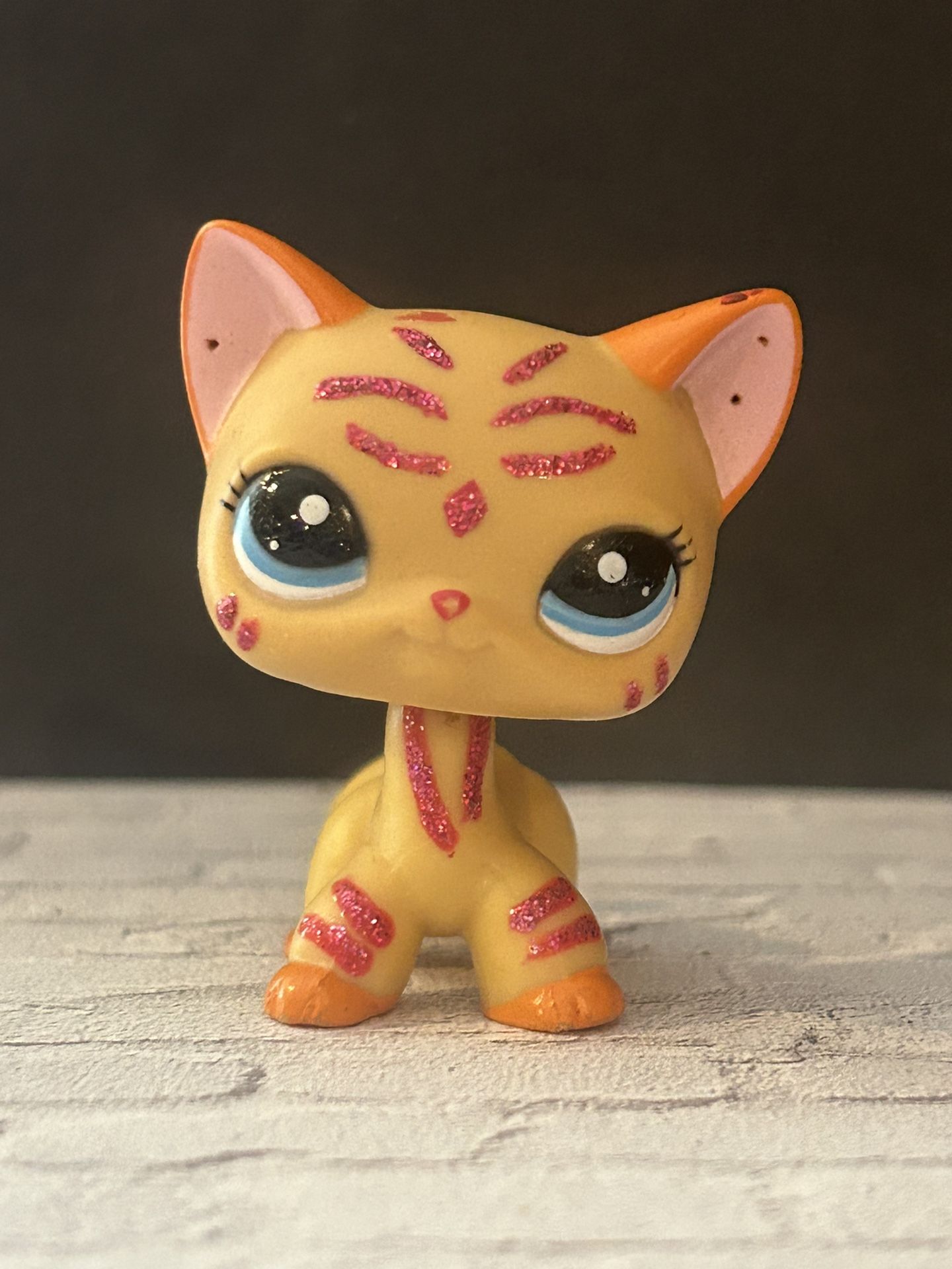 littlest pet shop lps glitter shorthair cat #2118