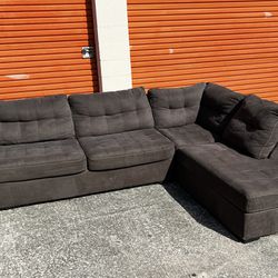 Good Quality Dark Gray Sectional Sofa. Delivery Available!