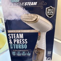 Conair Turbo Extreme Steam Hand Held Fabric Steamer in White/Champagne