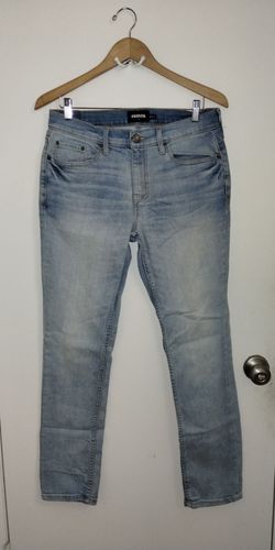 Tillys RSQ Young Mens Slim Straight Light Blue Denim Jeans Size 30 X 32 EUC