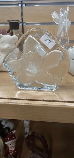 Vintage glass paperweight