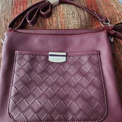 Brand New Rosetti Merlot Crossbody Purse