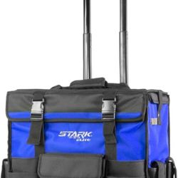 20-inch Rolling Tool Bag 20" Heavy Duty Portable Tool Tote Telescoping Handle Storage Organizer Tote, Carry Tote, Toolbox with Large Zipper