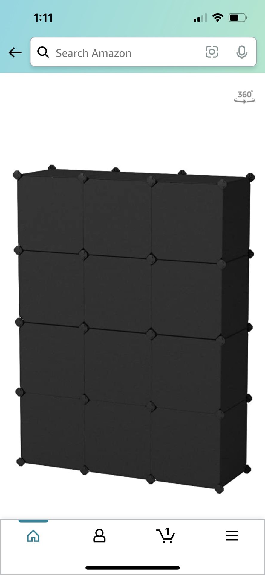 12 Cube Storage Organiser 