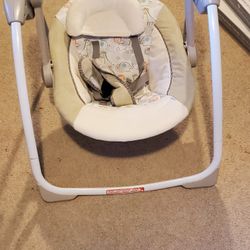 Beige Ingenuity Soothe 'n Delight Electric Baby Swing