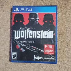 Ps4 Wolfenstein Video Game