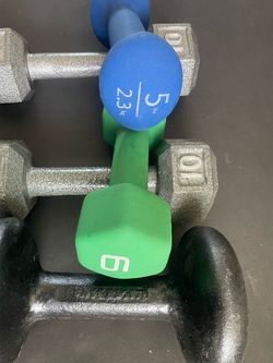 Mixed Dumbbell Set – 5 lb, 6 lb, 10 lb