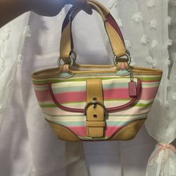 Coach Multi Colored Mini  Tote 