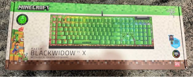 Razer BlackWidow V4 X Minecraft Edition Keyboard