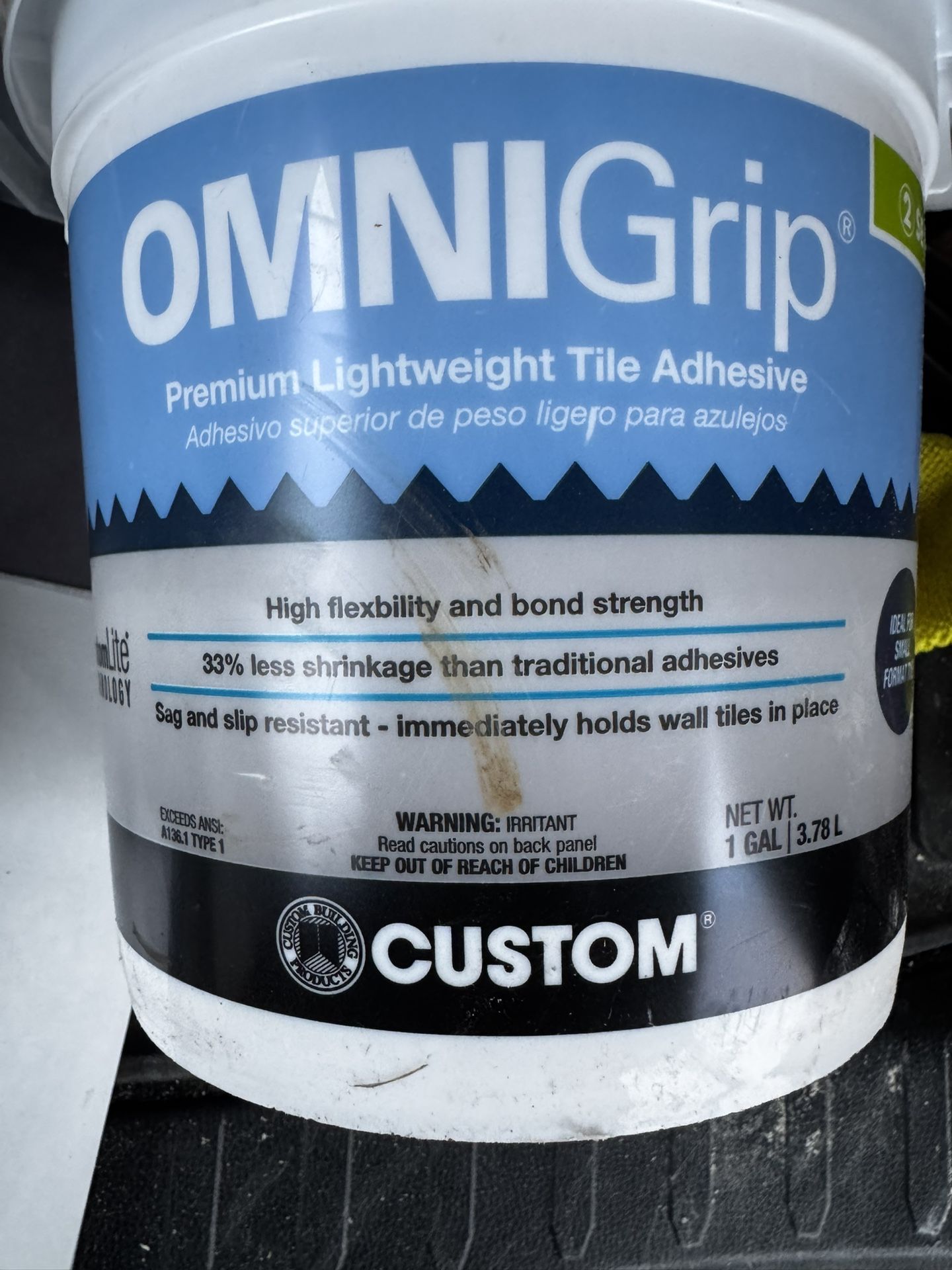 OMNIGrip* Premium Lightweight Tile Adhesive