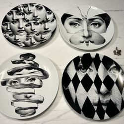 Fornasetti 4 Art Plates 