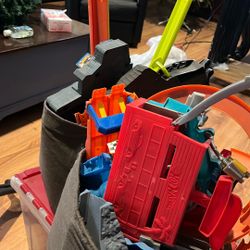 2 Bins Of Car Tracks 