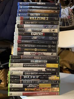 Xbox, PS3,PS4 games