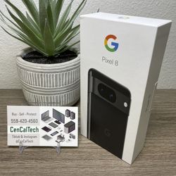New Sealed Google Pixel 8 128gb Obsidian Unlocked For Any Carrier