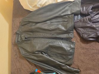 Andrew Marc heavy duty leather jacket