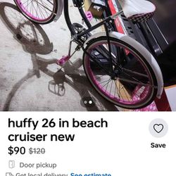 New HUFFY BEACH CRUISER