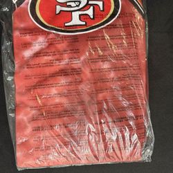 49Ers Tie-Dye Style T-Shirt Has A Vintage Cracked Look 