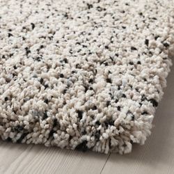 IKEA Black Metal Glass Entry Desk Rug