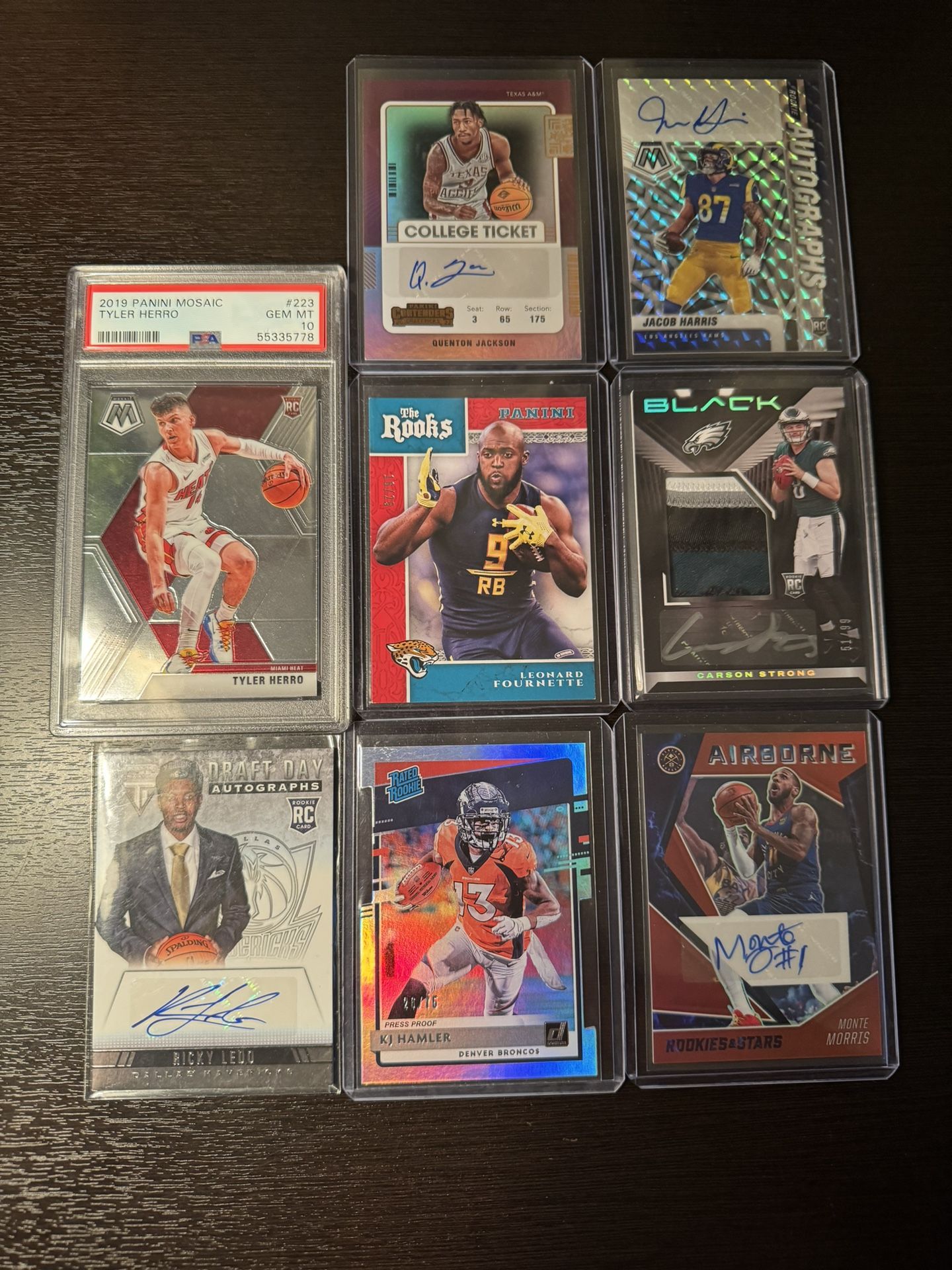 NBA-NFL RPA’s, Numbered Cards(Check Description)