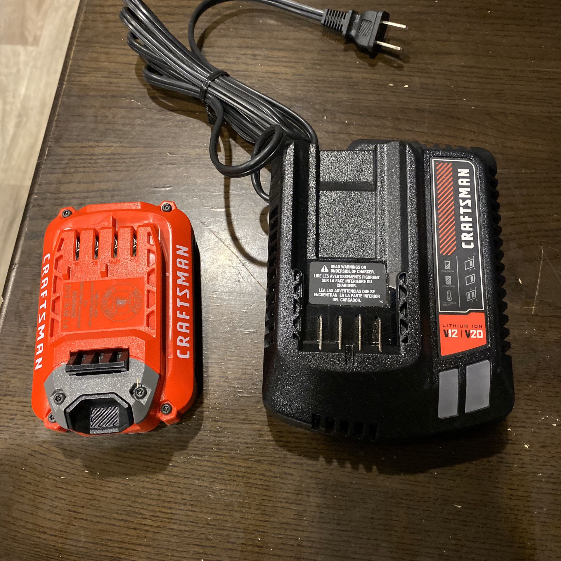 Brand New “NEVER USED” Craftsman charger and Battery