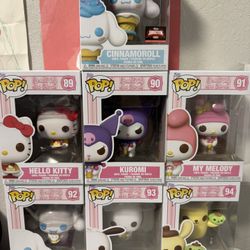 Sanrio Funko Pop! Hello Kitty Cinnamoroll Kuromi My melody Pochacco PomPom