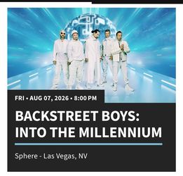 BACKSTREET BOYS TICKETS $225
