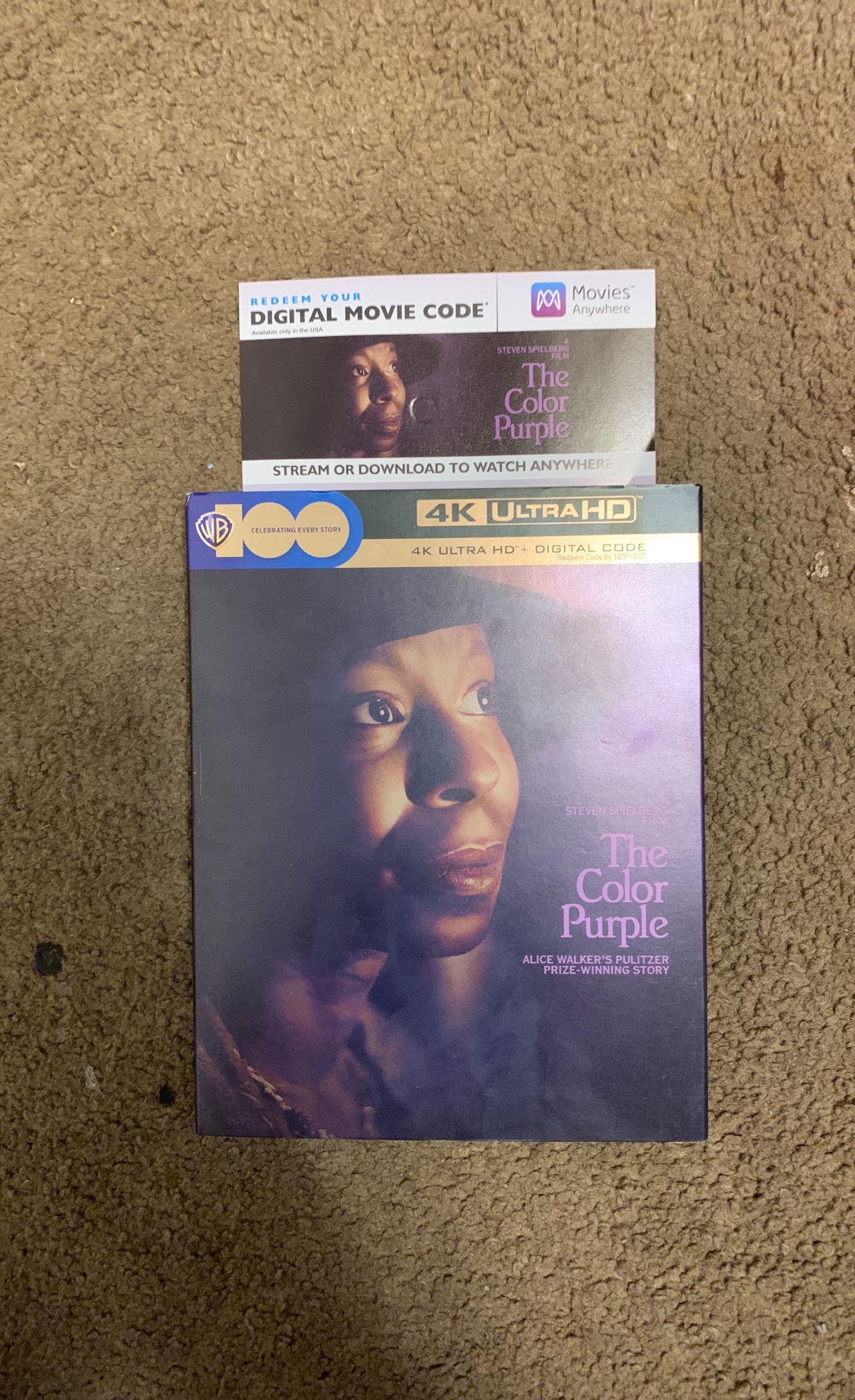 The Color Purple Digital Code/copy Only Never Redeemed