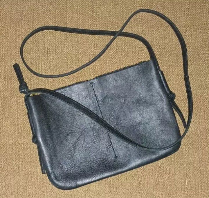 MADEWELL THE KNOTTED CROSSBODY BAG MC301 LEATHER BLACK Excellent!