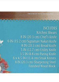 The Pioneer Woman Frontier Collection 8 Teal Chef Knife