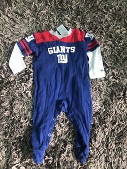 NY giants onesie 3/6 months