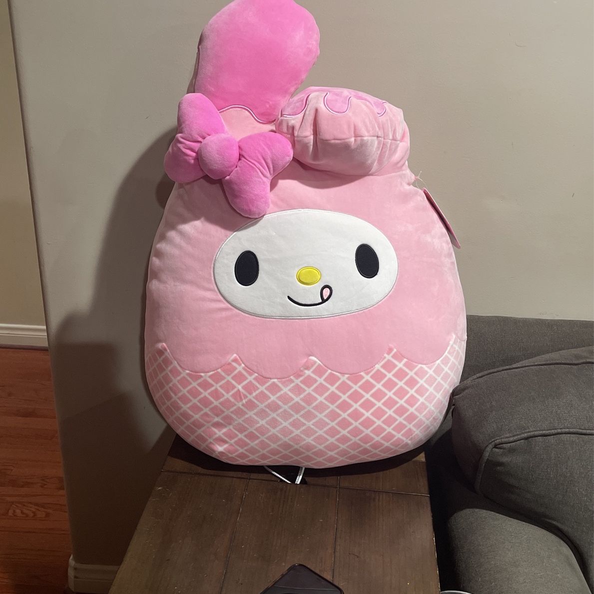 NWT Squishmallow My Melody Hello Kitty 20” Ice Cream Sanrio Plush Kelly toy  for Sale in Culver City, CA - OfferUp