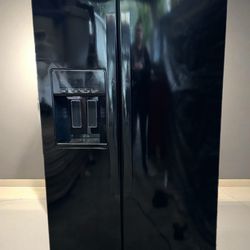 Whirlpool Side-By-Side Refrigerator, Black
