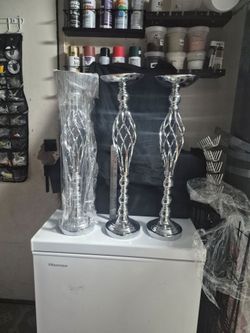 Tall arrangement stands/ or candle holders