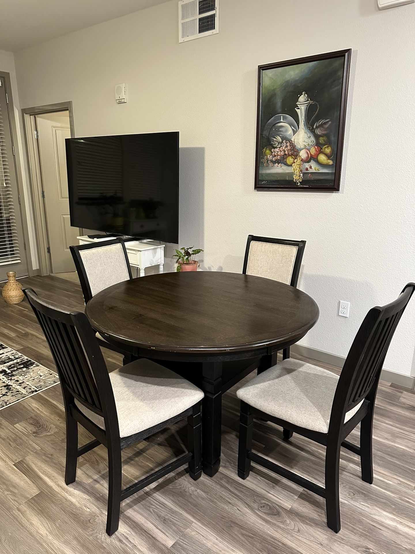 WOOD TABLE SET