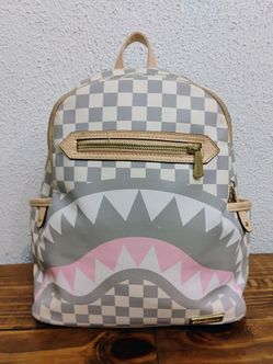 Sprayground Shark Mouth Checkered Backpack