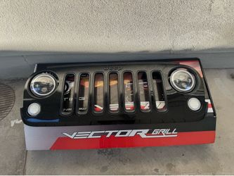 Jeep Wrangler JK OEM Grille + LED Headlights