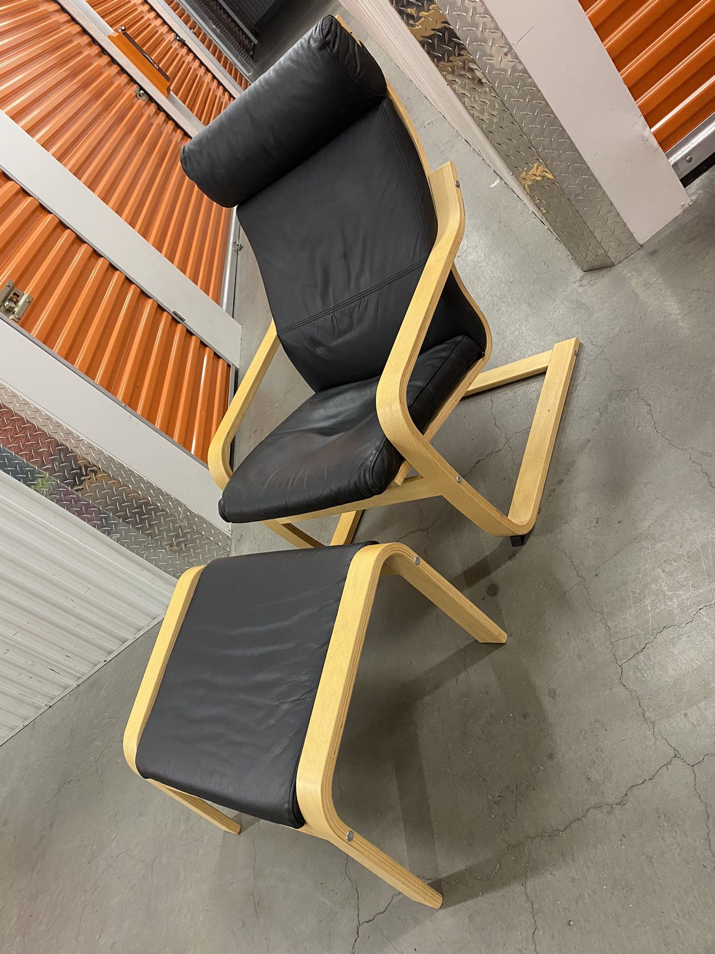 $90  IKEA Poang Armchair with Foot Rest