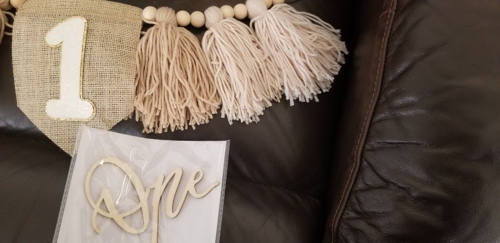 New- Baby Turning 1 Years Old? Perfect High Chair Decoration